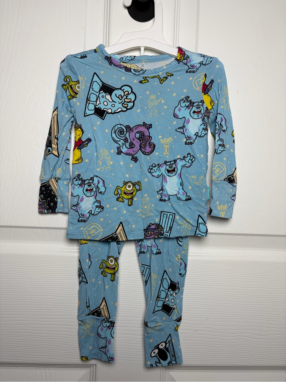 Posh Peanut Disney Monsters Inc 2 Piece Pajama Set 6-12M Blue